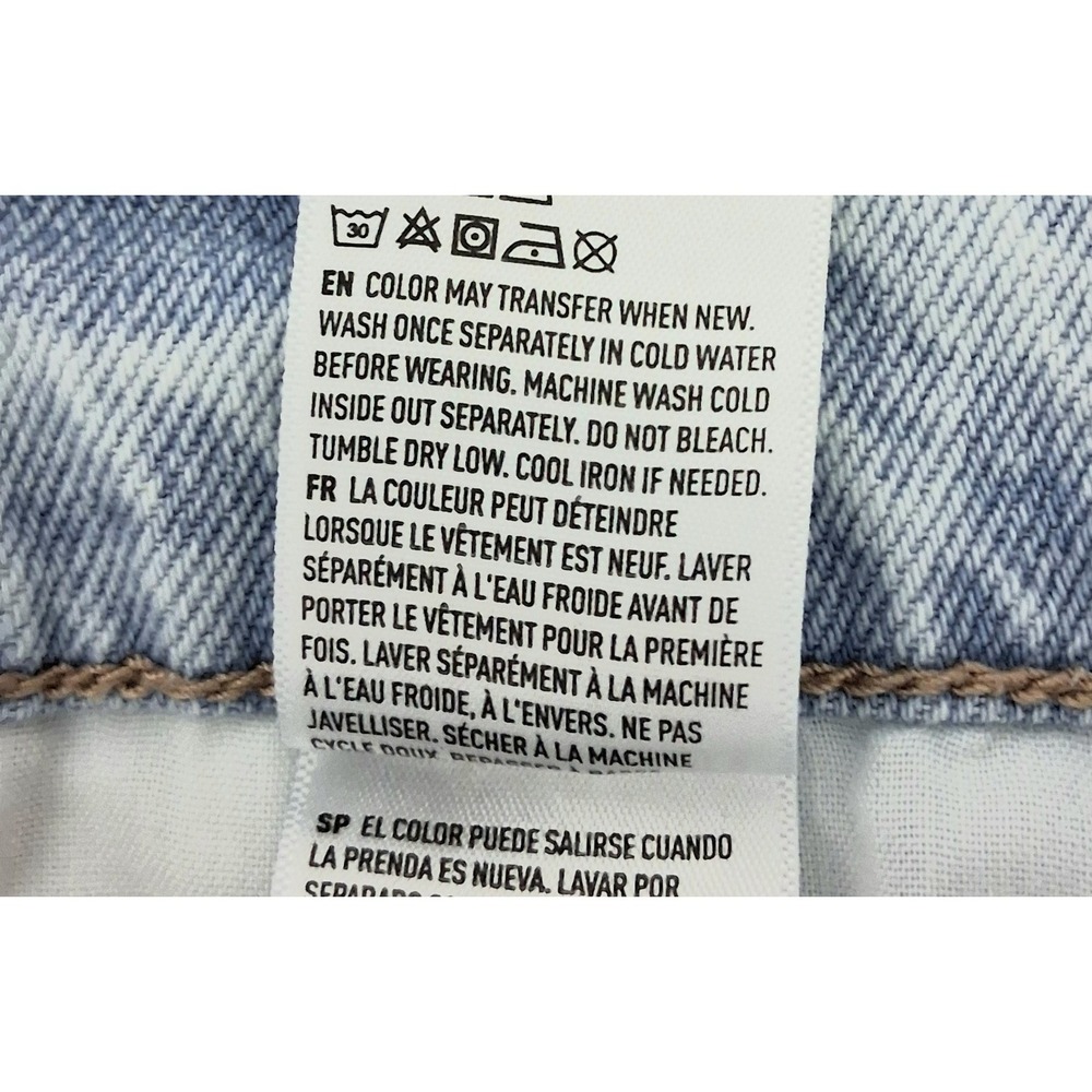 American Eagle Jeans Women's Size 20 Light Wash Highest Rise Baggy Straight - Picture 10 of 14